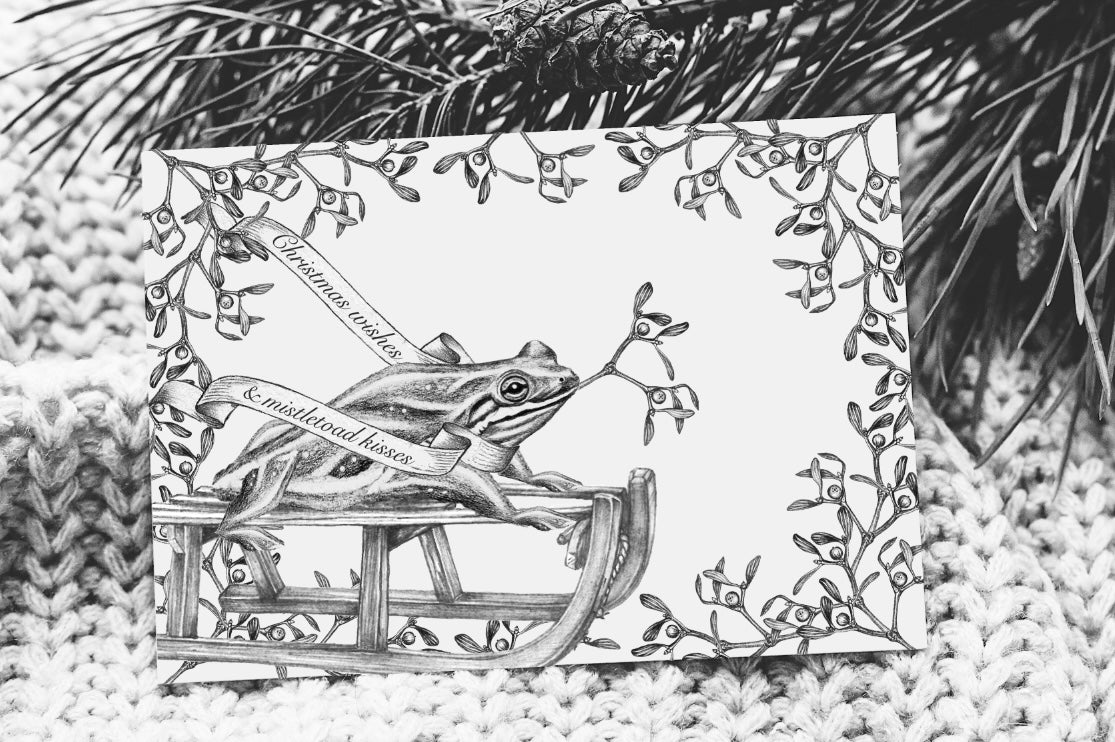 Christmas Card: Mistletoad