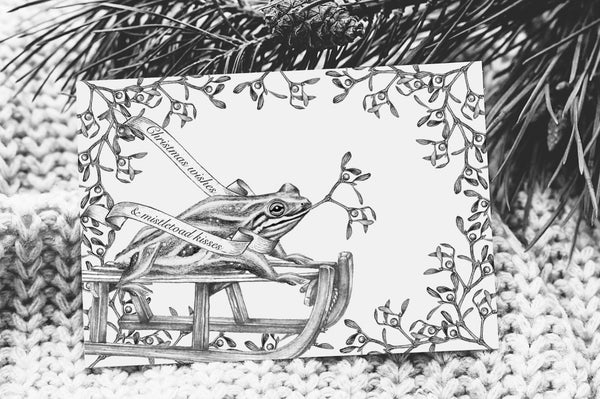 Christmas Card: Mistletoad