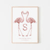 Any Letter Flamingo Print